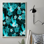 australian-heat-cricket-canvas-wall-art-baeuty-pacific-hibiscus-and-polynesian-pattern