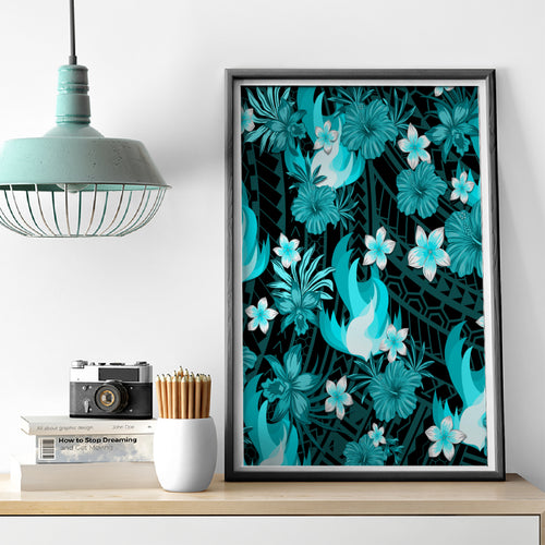 australian-heat-cricket-canvas-wall-art-baeuty-pacific-hibiscus-and-polynesian-pattern