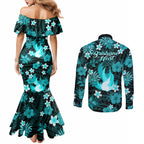 australian-heat-cricket-couples-matching-mermaid-dress-and-long-sleeve-button-shirts-baeuty-pacific-hibiscus-and-polynesian-pattern