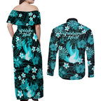 australian-heat-cricket-couples-matching-off-shoulder-maxi-dress-and-long-sleeve-button-shirts-baeuty-pacific-hibiscus-and-polynesian-pattern