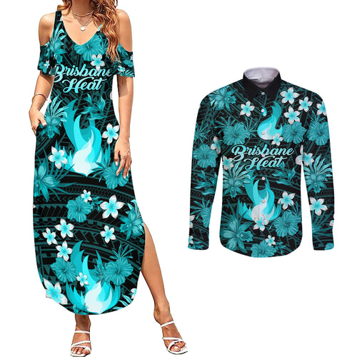 australian-heat-cricket-couples-matching-summer-maxi-dress-and-long-sleeve-button-shirts-baeuty-pacific-hibiscus-and-polynesian-pattern