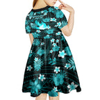 australian-heat-cricket-kid-short-sleeve-dress-baeuty-pacific-hibiscus-and-polynesian-pattern
