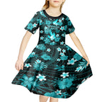 australian-heat-cricket-kid-short-sleeve-dress-baeuty-pacific-hibiscus-and-polynesian-pattern