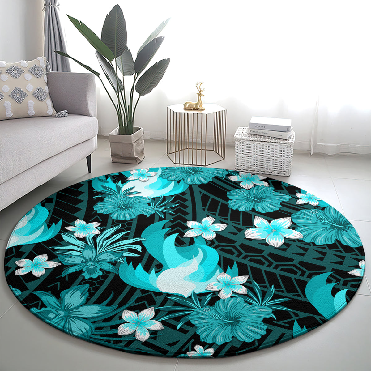australian-heat-cricket-round-carpet-baeuty-pacific-hibiscus-and-polynesian-pattern