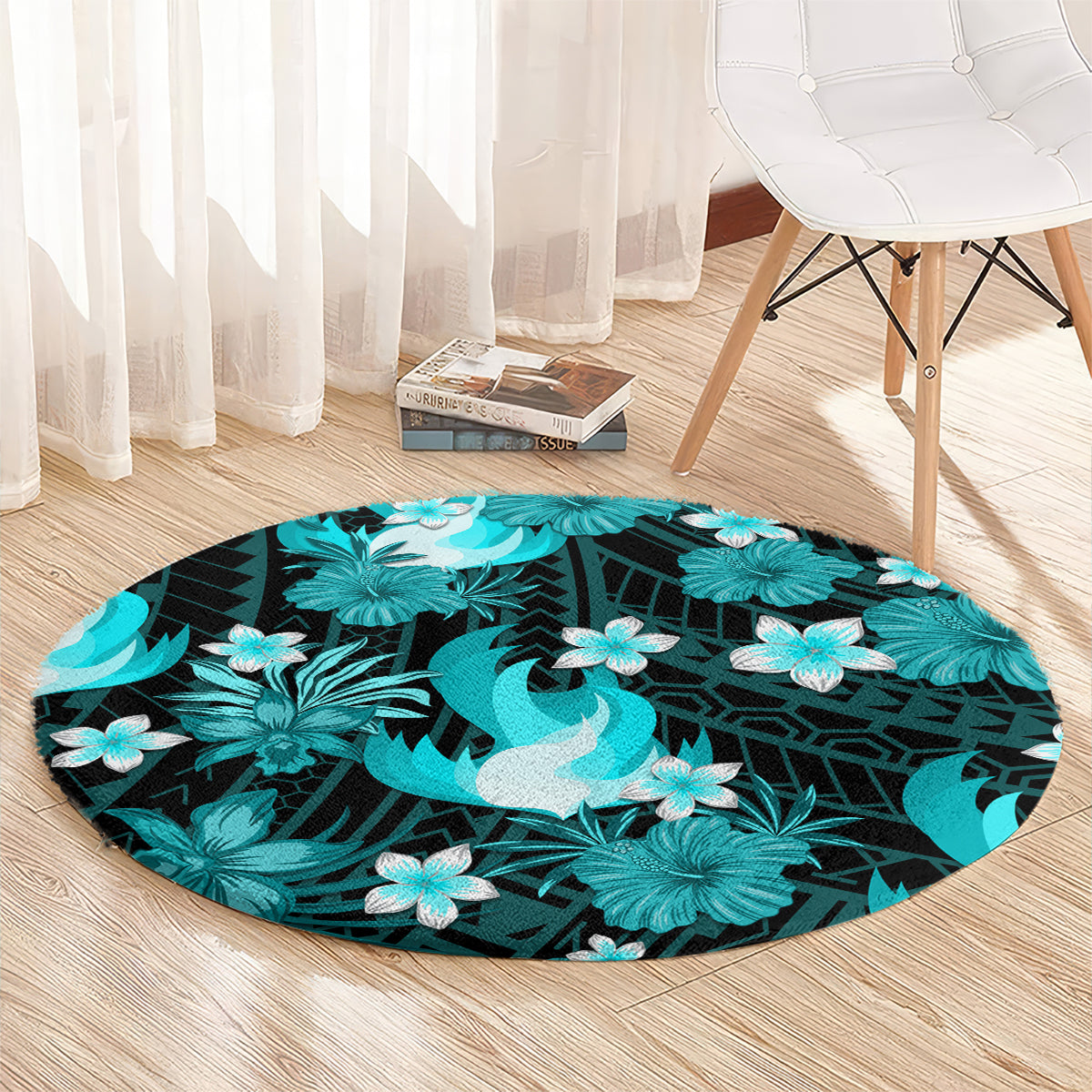 australian-heat-cricket-round-carpet-baeuty-pacific-hibiscus-and-polynesian-pattern