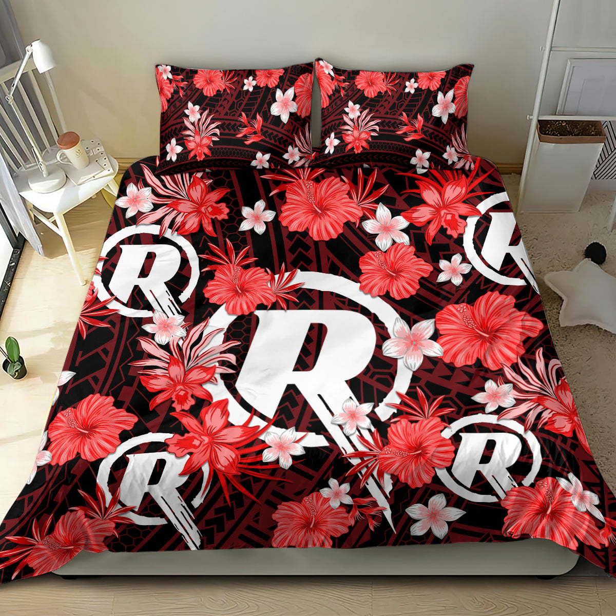 australian-renegades-cricket-bedding-set-baeuty-pacific-hibiscus-and-polynesian-pattern