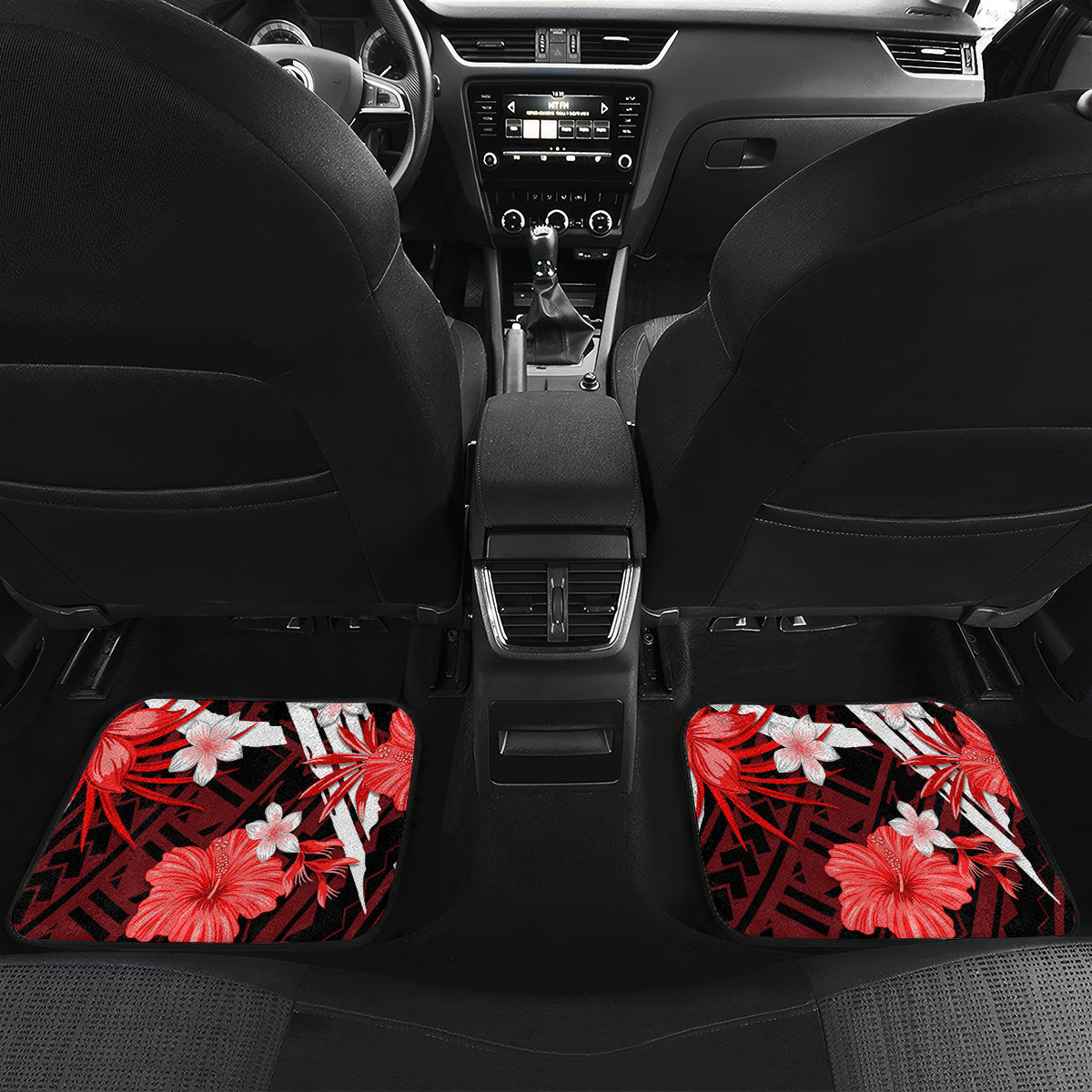 australian-renegades-cricket-car-mats-baeuty-pacific-hibiscus-and-polynesian-pattern