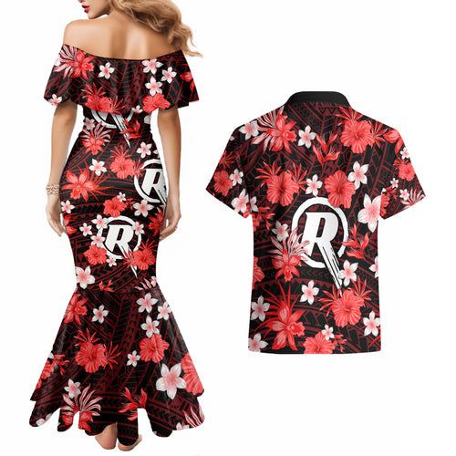 australian-renegades-cricket-couples-matching-mermaid-dress-and-hawaiian-shirt-baeuty-pacific-hibiscus-and-polynesian-pattern