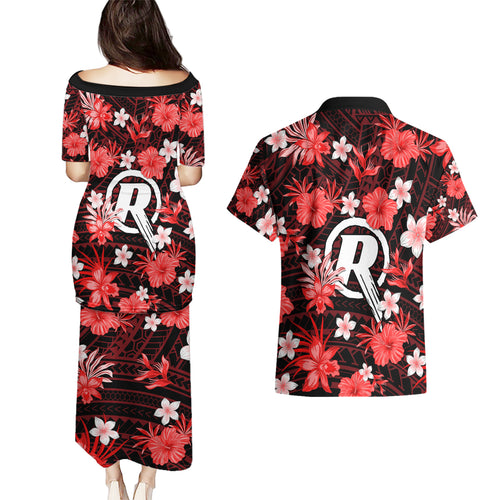 australian-renegades-cricket-couples-matching-puletasi-dress-and-hawaiian-shirt-baeuty-pacific-hibiscus-and-polynesian-pattern