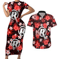 australian-renegades-cricket-couples-matching-short-sleeve-bodycon-dress-and-hawaiian-shirt-baeuty-pacific-hibiscus-and-polynesian-pattern