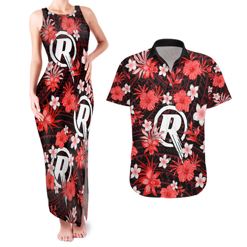 australian-renegades-cricket-couples-matching-tank-maxi-dress-and-hawaiian-shirt-baeuty-pacific-hibiscus-and-polynesian-pattern