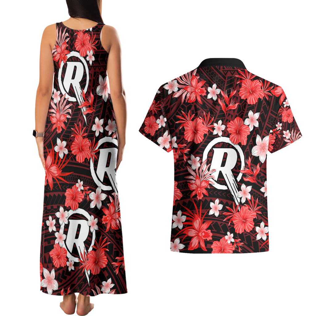 australian-renegades-cricket-couples-matching-tank-maxi-dress-and-hawaiian-shirt-baeuty-pacific-hibiscus-and-polynesian-pattern