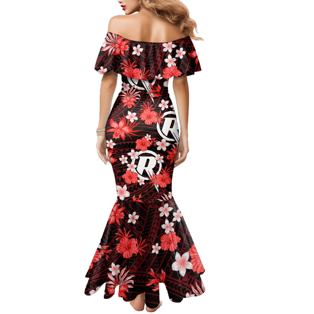 australian-renegades-cricket-family-matching-mermaid-dress-and-hawaiian-shirt-baeuty-pacific-hibiscus-and-polynesian-pattern