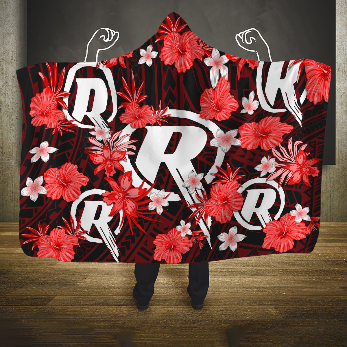 australian-renegades-cricket-hooded-blanket-baeuty-pacific-hibiscus-and-polynesian-pattern