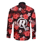 australian-renegades-cricket-long-sleeve-button-shirt-baeuty-pacific-hibiscus-and-polynesian-pattern