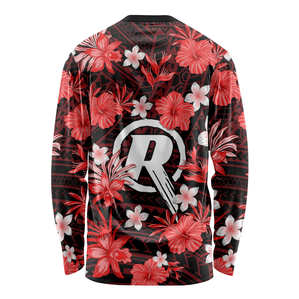 australian-renegades-cricket-long-sleeve-shirt-baeuty-pacific-hibiscus-and-polynesian-pattern