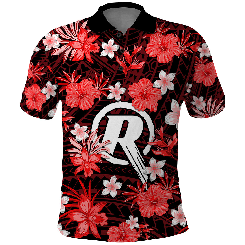 australian-renegades-cricket-polo-shirt-baeuty-pacific-hibiscus-and-polynesian-pattern