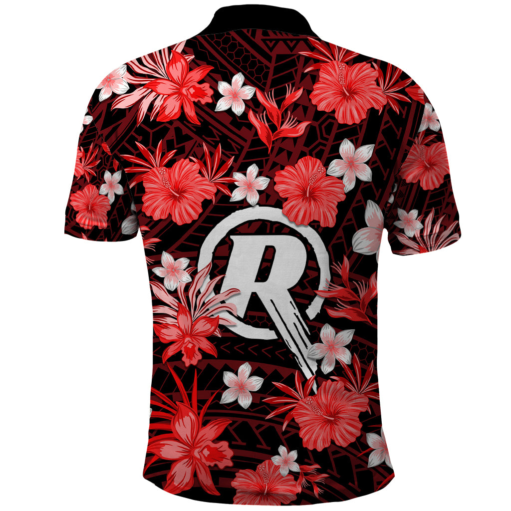 australian-renegades-cricket-polo-shirt-baeuty-pacific-hibiscus-and-polynesian-pattern