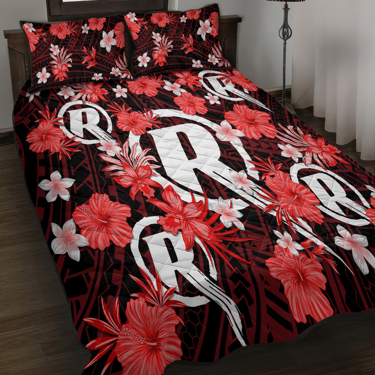 australian-renegades-cricket-quilt-bed-set-baeuty-pacific-hibiscus-and-polynesian-pattern