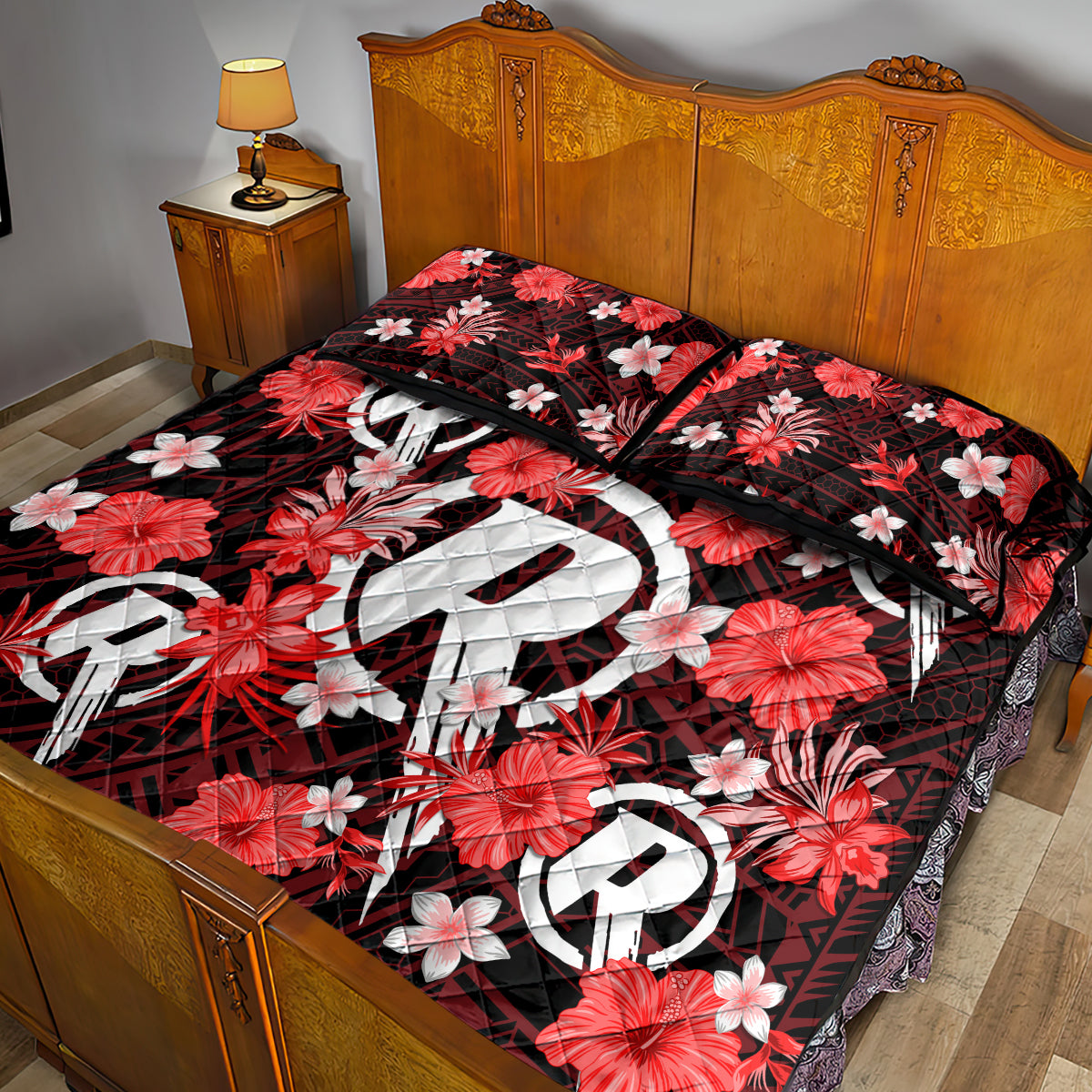 australian-renegades-cricket-quilt-bed-set-baeuty-pacific-hibiscus-and-polynesian-pattern