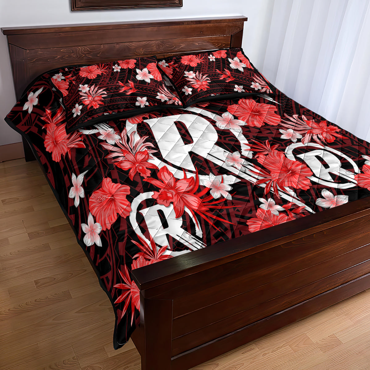 australian-renegades-cricket-quilt-bed-set-baeuty-pacific-hibiscus-and-polynesian-pattern
