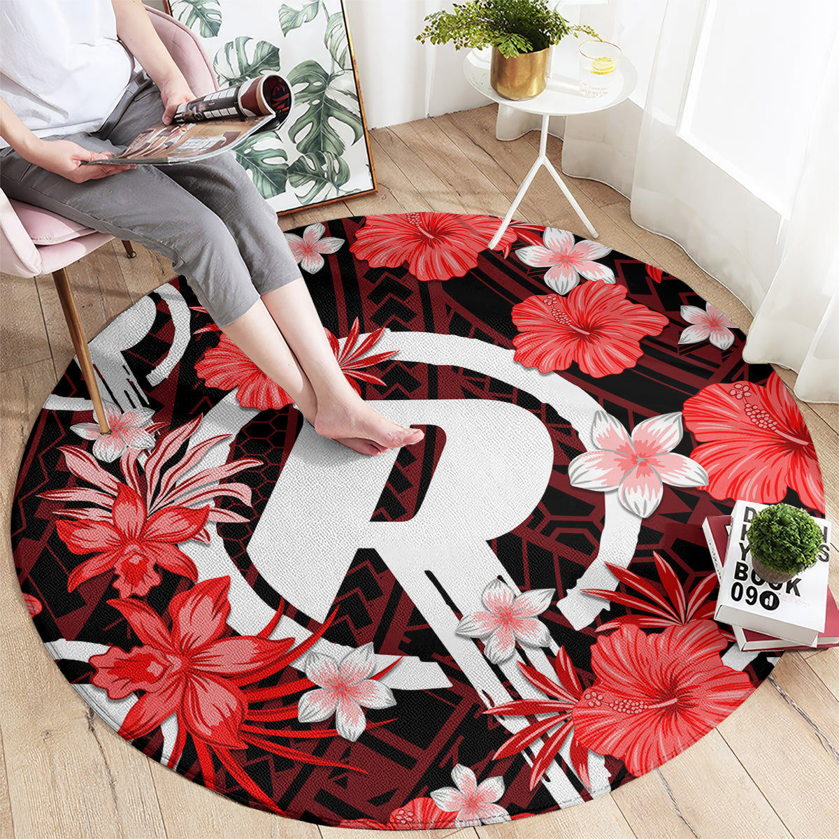 australian-renegades-cricket-round-carpet-baeuty-pacific-hibiscus-and-polynesian-pattern