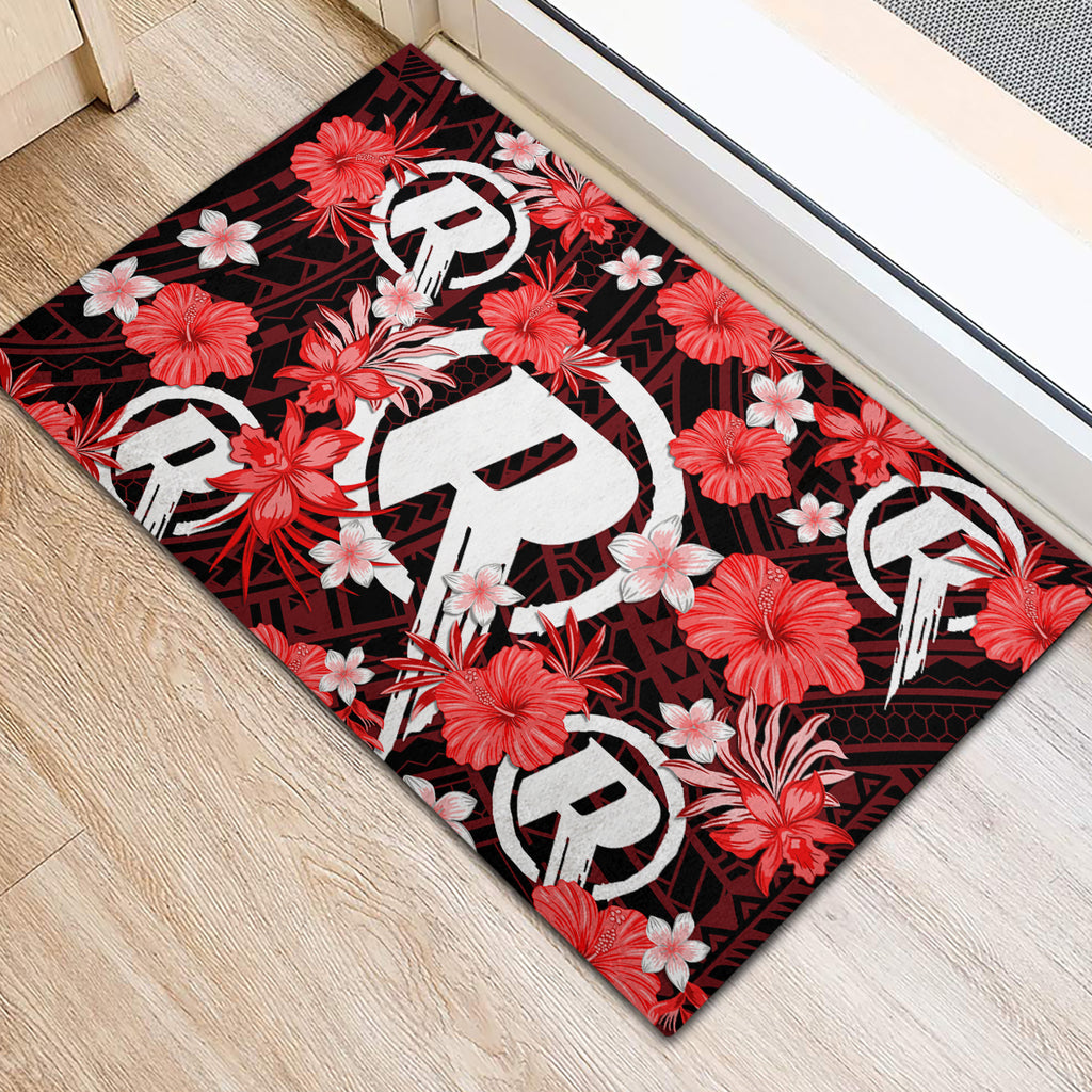australian-renegades-cricket-rubber-doormat-baeuty-pacific-hibiscus-and-polynesian-pattern