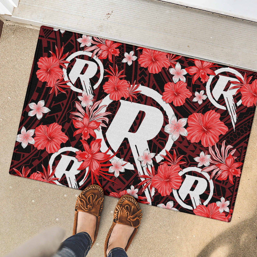 australian-renegades-cricket-rubber-doormat-baeuty-pacific-hibiscus-and-polynesian-pattern