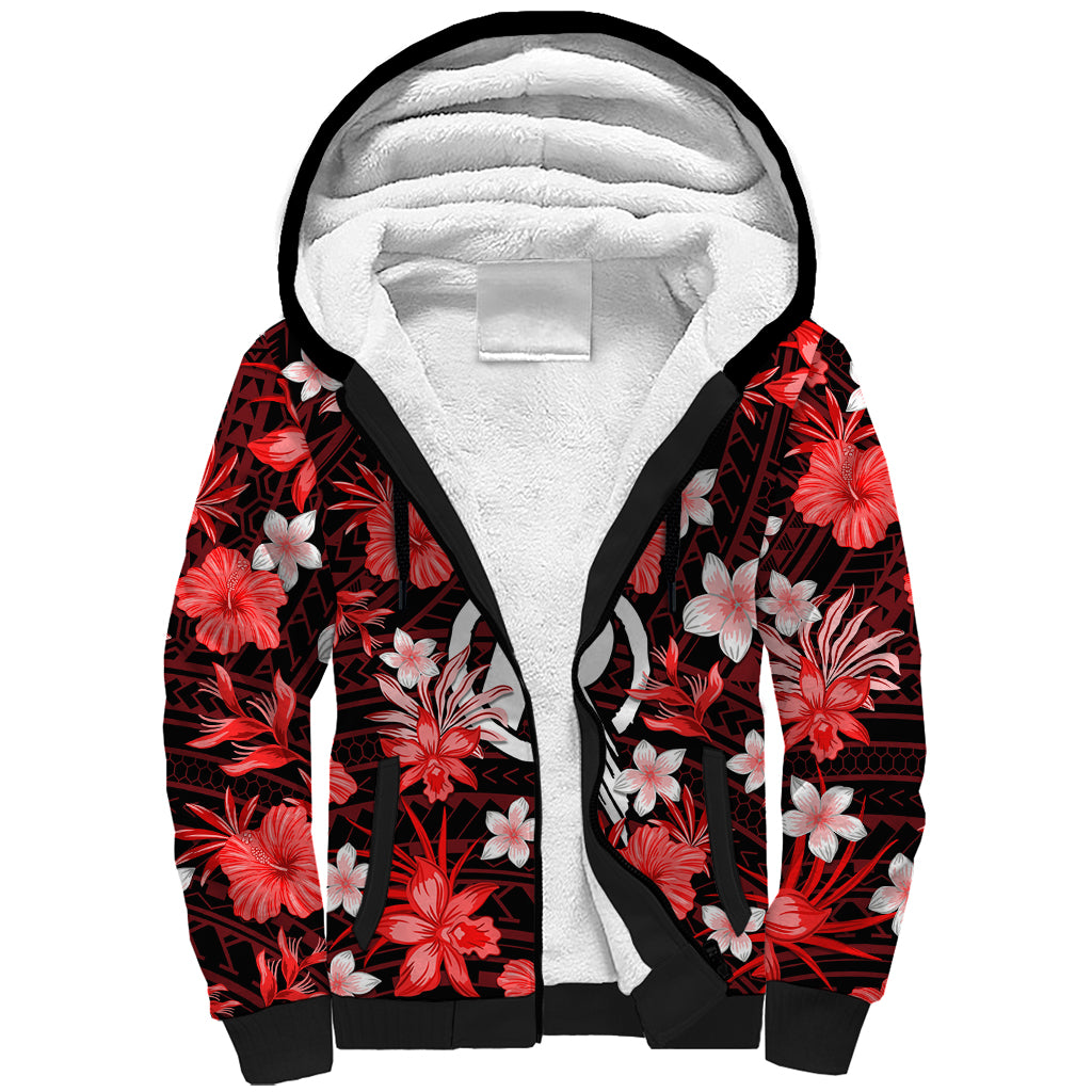 australian-renegades-cricket-sherpa-hoodie-baeuty-pacific-hibiscus-and-polynesian-pattern