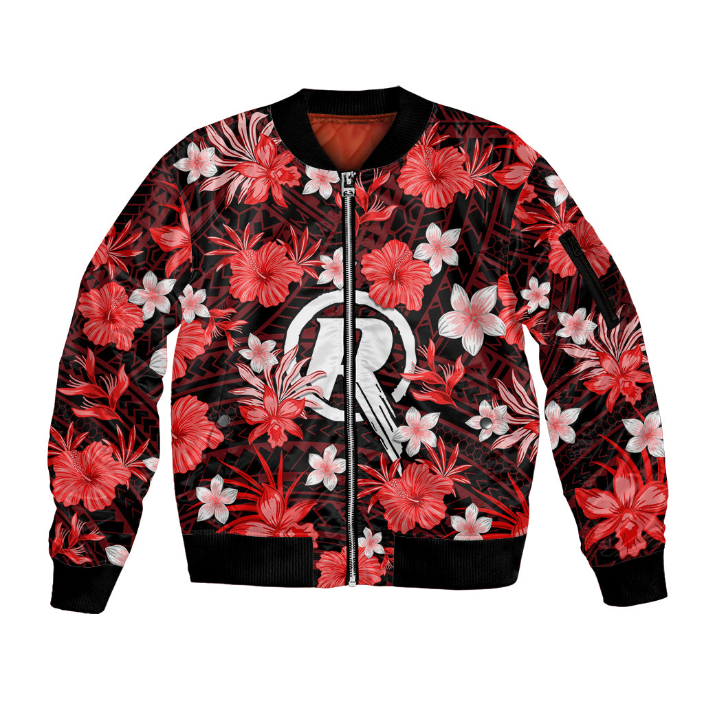australian-renegades-cricket-sleeve-zip-bomber-jacket-baeuty-pacific-hibiscus-and-polynesian-pattern