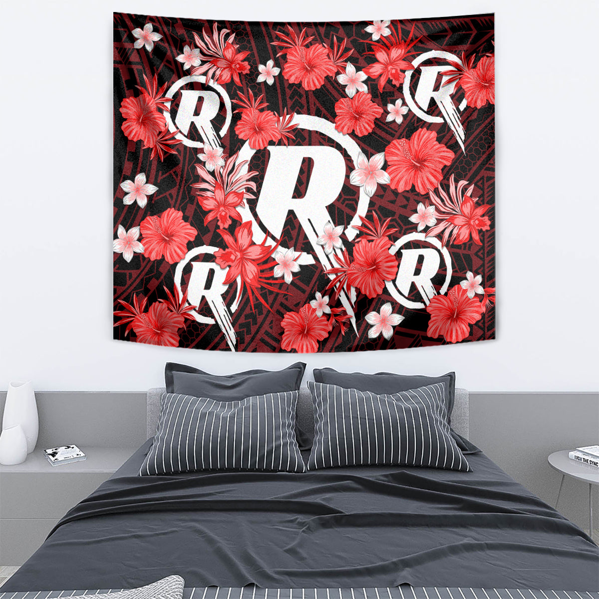 australian-renegades-cricket-tapestry-baeuty-pacific-hibiscus-and-polynesian-pattern