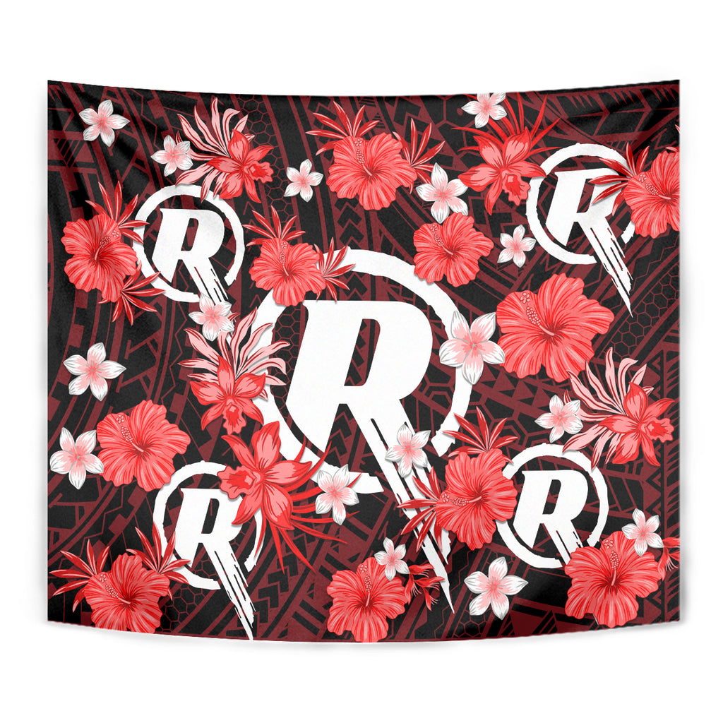 australian-renegades-cricket-tapestry-baeuty-pacific-hibiscus-and-polynesian-pattern