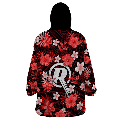 australian-renegades-cricket-wearable-blanket-hoodie-baeuty-pacific-hibiscus-and-polynesian-pattern