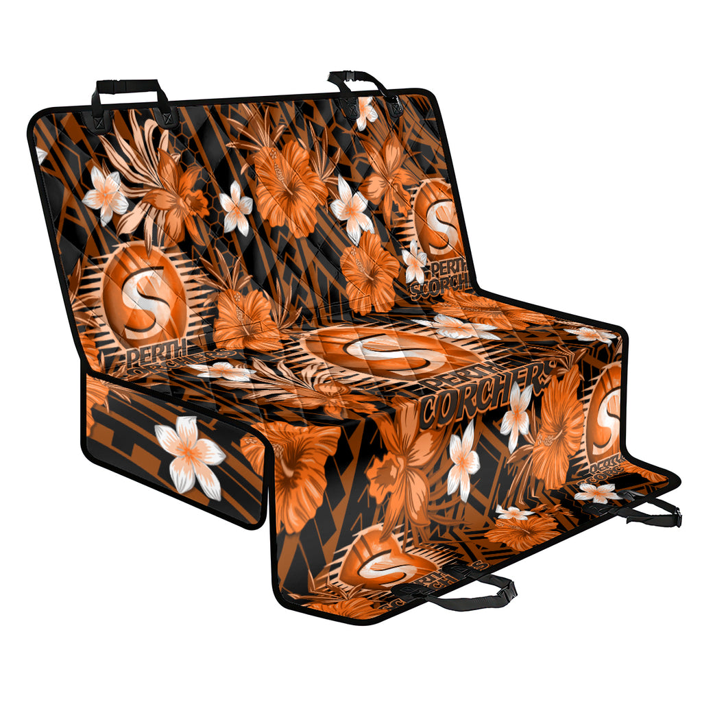 australian-scorchers-cricket-back-car-seat-cover-baeuty-pacific-hibiscus-and-polynesian-pattern