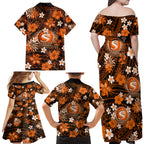 australian-scorchers-cricket-family-matching-off-shoulder-maxi-dress-and-hawaiian-shirt-baeuty-pacific-hibiscus-and-polynesian-pattern