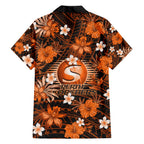 australian-scorchers-cricket-family-matching-off-shoulder-short-dress-and-hawaiian-shirt-baeuty-pacific-hibiscus-and-polynesian-pattern