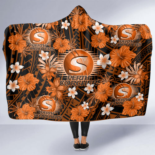 australian-scorchers-cricket-hooded-blanket-baeuty-pacific-hibiscus-and-polynesian-pattern
