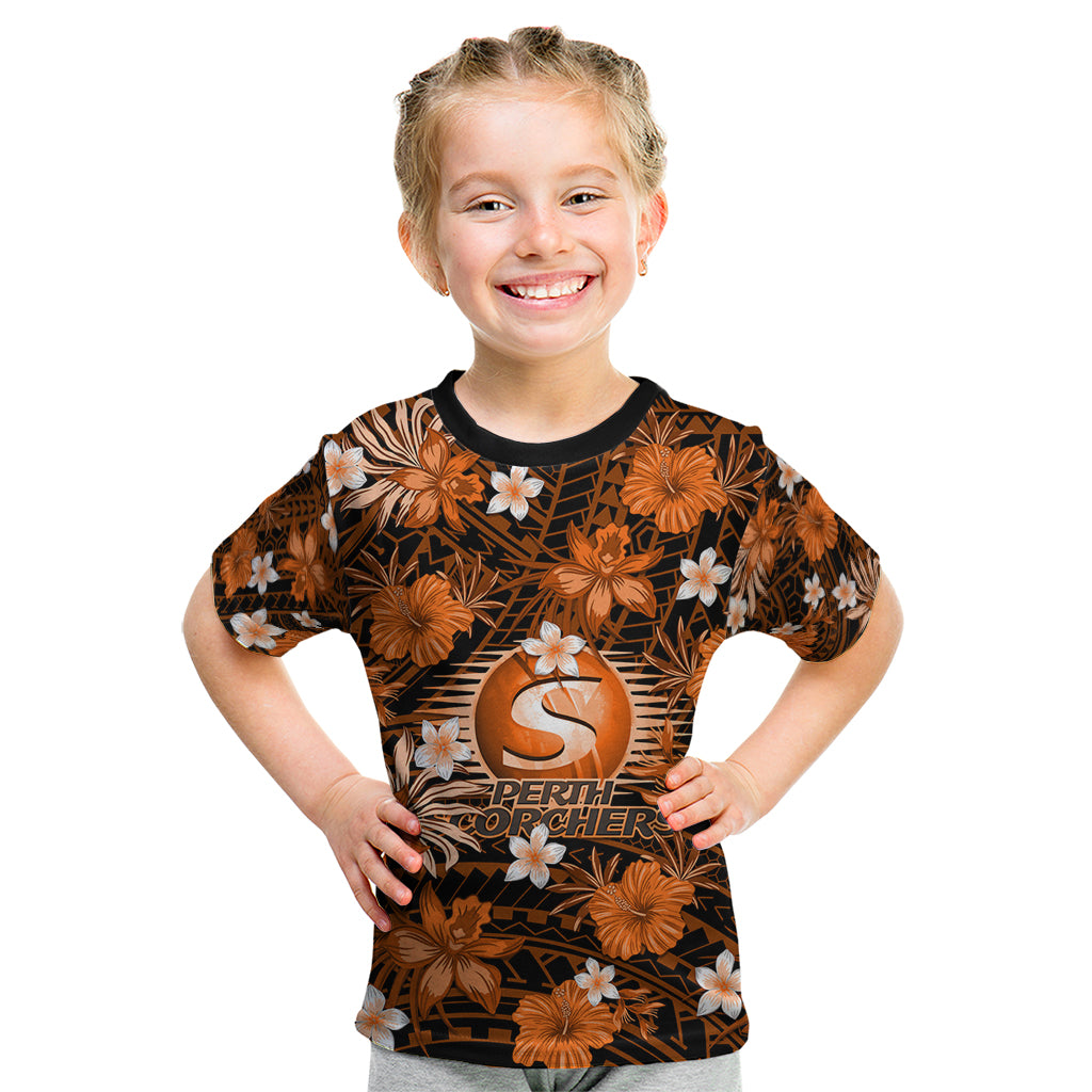 australian-scorchers-cricket-kid-t-shirt-baeuty-pacific-hibiscus-and-polynesian-pattern