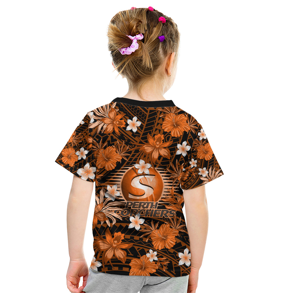 australian-scorchers-cricket-kid-t-shirt-baeuty-pacific-hibiscus-and-polynesian-pattern