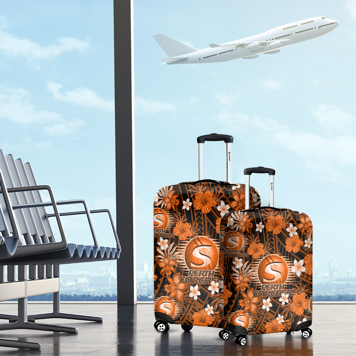 australian-scorchers-cricket-luggage-cover-baeuty-pacific-hibiscus-and-polynesian-pattern