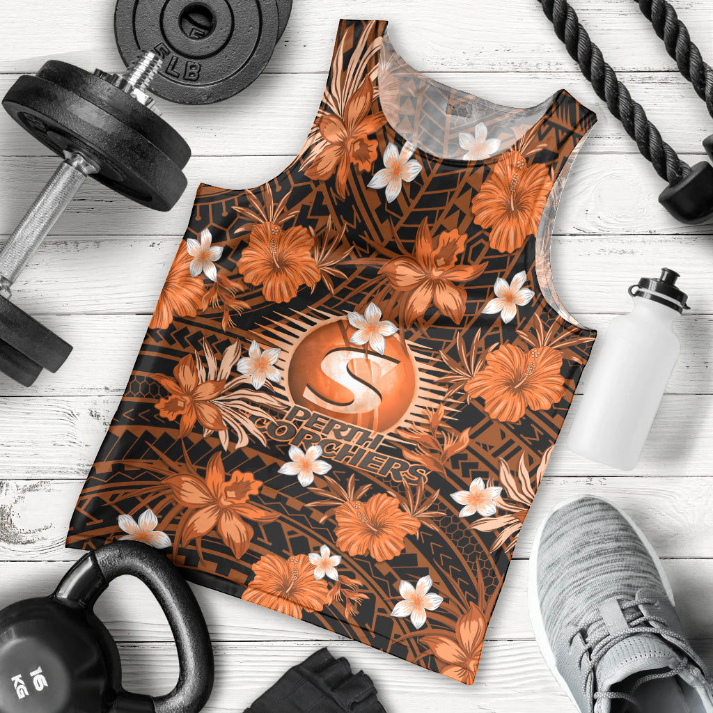 australian-scorchers-cricket-men-tank-top-baeuty-pacific-hibiscus-and-polynesian-pattern