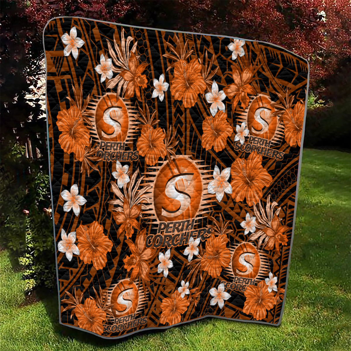 australian-scorchers-cricket-quilt-baeuty-pacific-hibiscus-and-polynesian-pattern