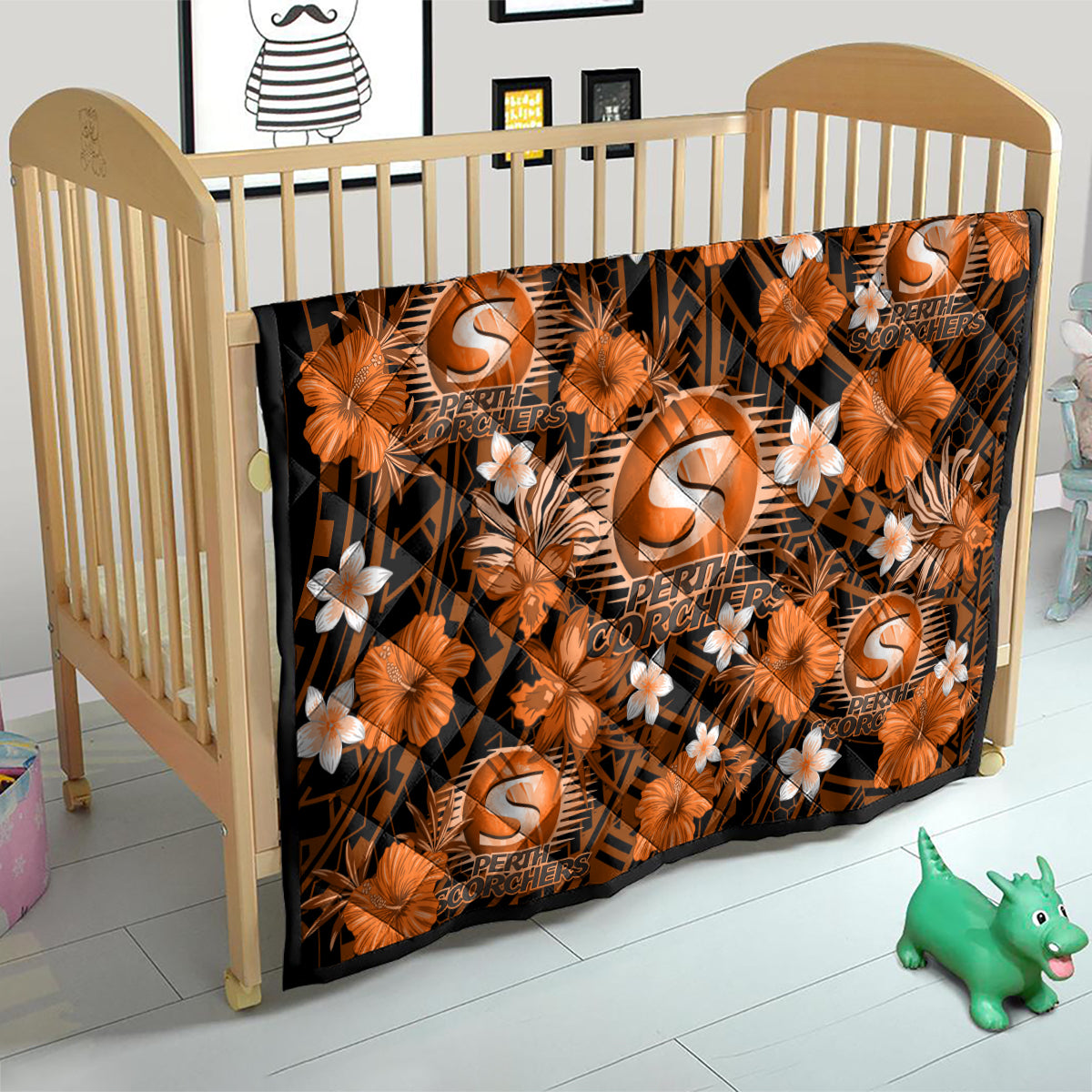 australian-scorchers-cricket-quilt-baeuty-pacific-hibiscus-and-polynesian-pattern