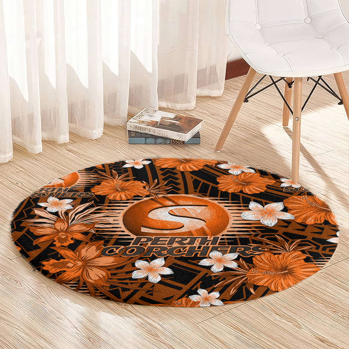australian-scorchers-cricket-round-carpet-baeuty-pacific-hibiscus-and-polynesian-pattern