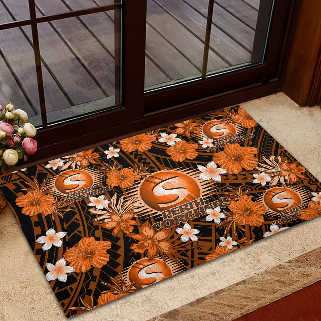 australian-scorchers-cricket-rubber-doormat-baeuty-pacific-hibiscus-and-polynesian-pattern