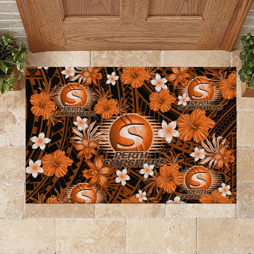 australian-scorchers-cricket-rubber-doormat-baeuty-pacific-hibiscus-and-polynesian-pattern