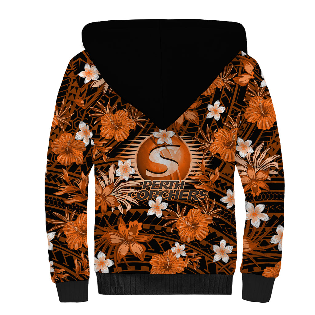 australian-scorchers-cricket-sherpa-hoodie-baeuty-pacific-hibiscus-and-polynesian-pattern