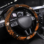 Australian Scorchers Cricket Steering Wheel Cover Baeuty Pacific Hibiscus and Polynesian Pattern