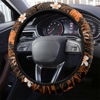Australian Scorchers Cricket Steering Wheel Cover Baeuty Pacific Hibiscus and Polynesian Pattern