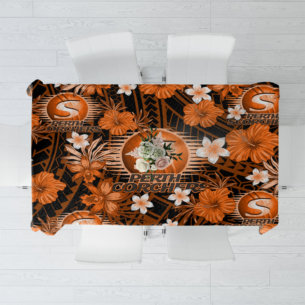 australian-scorchers-cricket-tablecloth-baeuty-pacific-hibiscus-and-polynesian-pattern